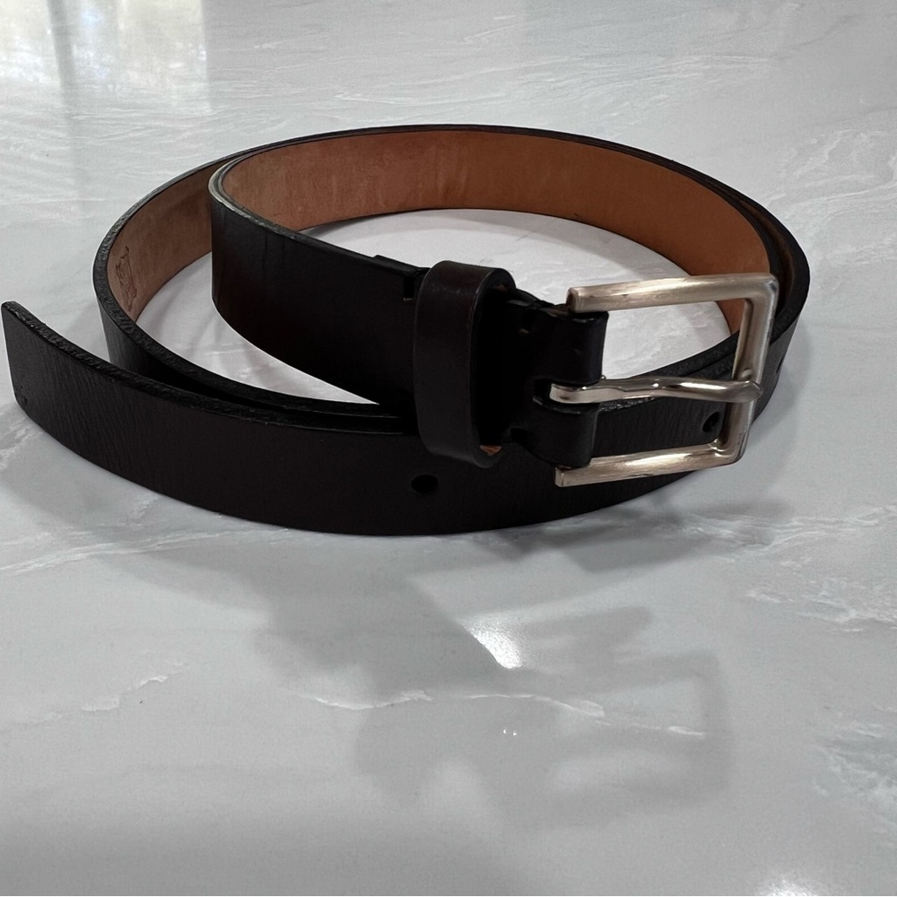 Ausonia Genuine Leather From Italy Men's Black Belt Size Small